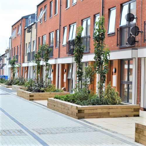 Stoke Quay Ipswich, Landscape Design by James Blake Associates